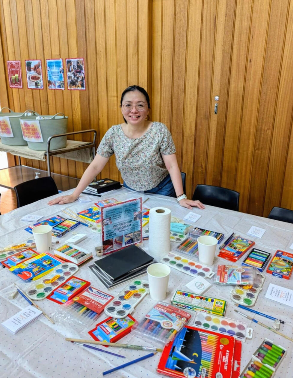 Art journaling workshop at Project Market-Space, Randwick Town Hall, Dec'25